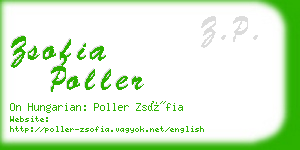 zsofia poller business card